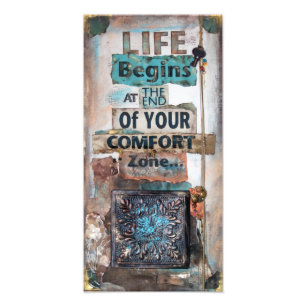 Life Begins End of Your Comfort Zone Art Print