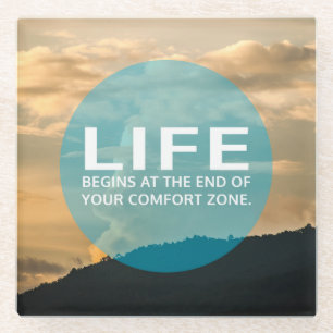 Life Begins Glass Coaster