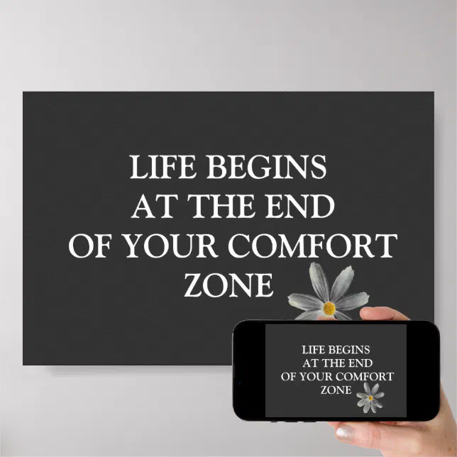 Life Begins Inspirational Poster | Zazzle