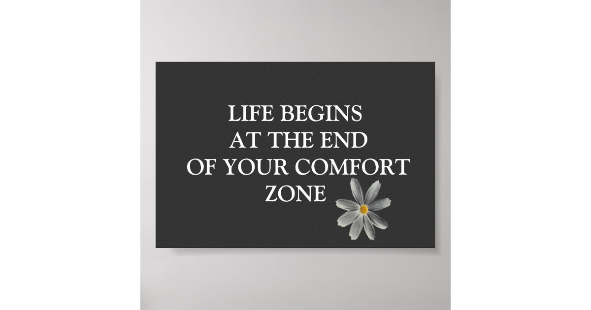 Life Begins Inspirational Poster | Zazzle