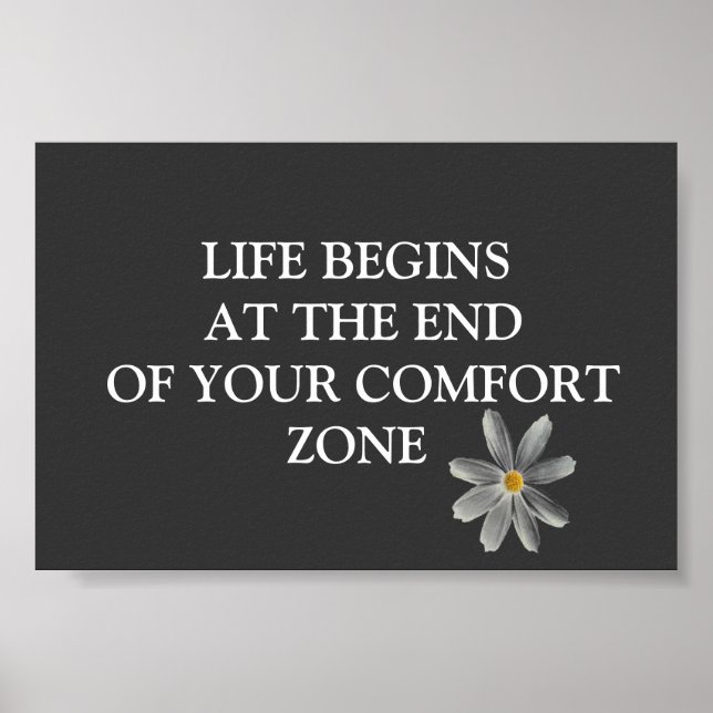 Life Begins Inspirational Poster (Front)
