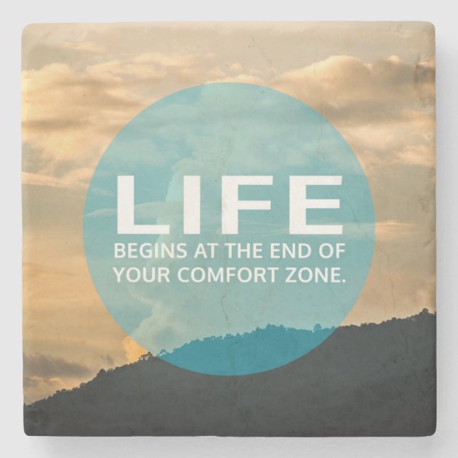 Life Begins Stone Coaster (Front)