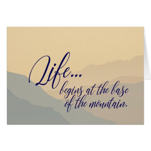 “Life Begins” Tranquility Cards (Front Horizontal)