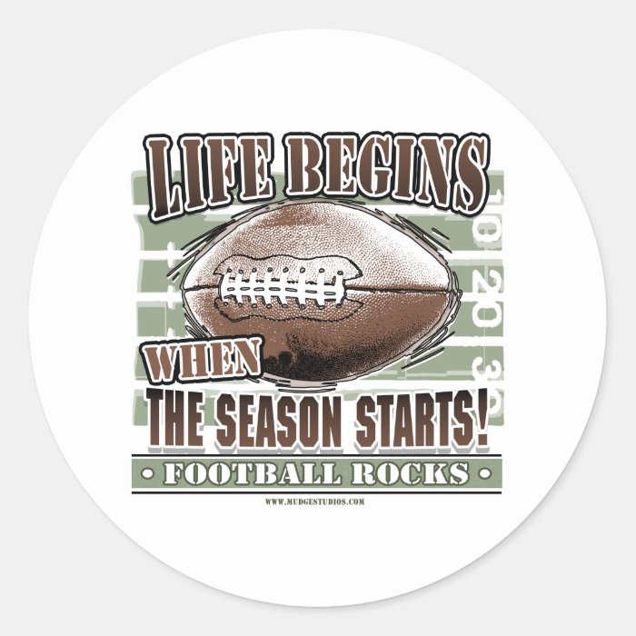 Life Begins When The Season Starts Sticker