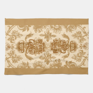 Life begins with coffee kitchen towel