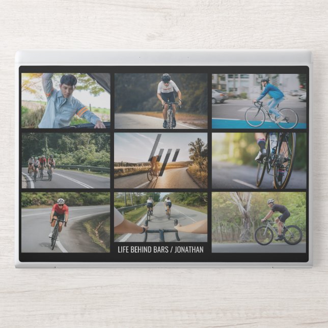 Life Behind Bars Personalize Images Bicycle Lovers HP Laptop Skin (Front)