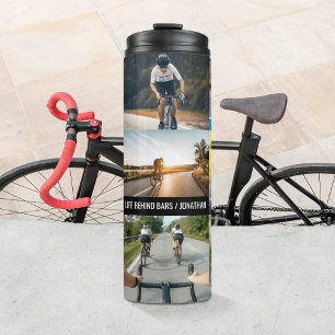 Life Behind Bars Personalize Images Bicycle Lovers Thermal Tumbler