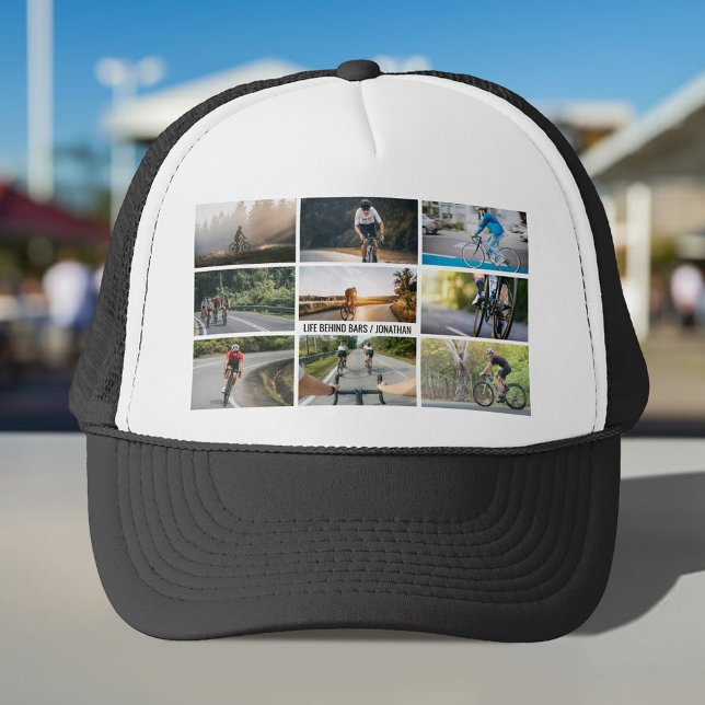Life Behind Bars Personalize Images Bicycle Lovers Trucker Hat (Creator Uploaded)