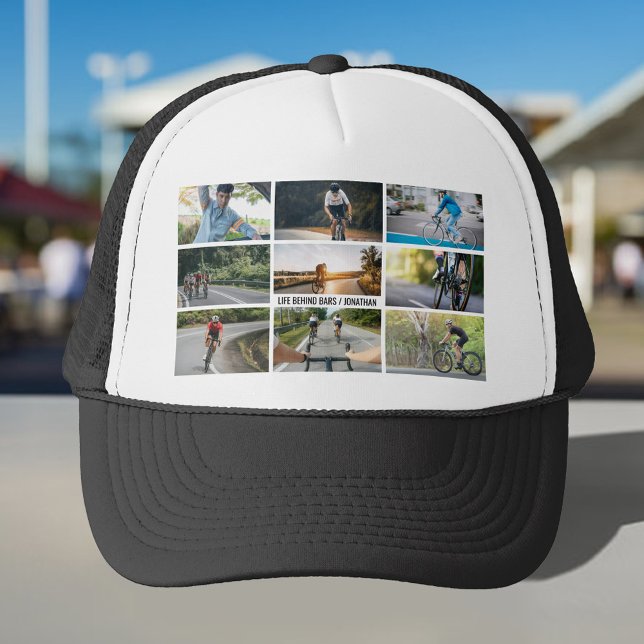 Life Behind Bars Personalize Images Bicycle Lovers Trucker Hat (Creator Uploaded)