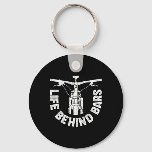 Life Behind Rs Mountain Biking Vintage Bicycle Bik Keychain