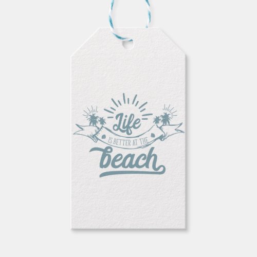Life Better at Beach Gift Tags