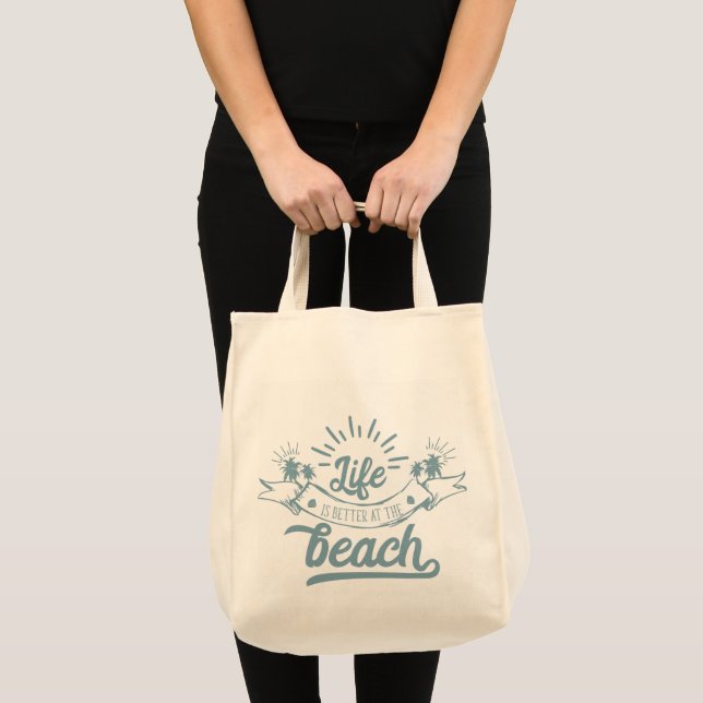Life Better at Beach Tote Bag (Front (Product))