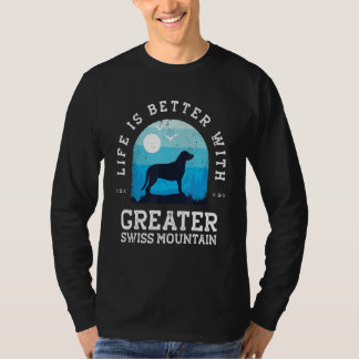 Life Better Greater Swiss Mountain Vintage Blue Do T-Shirt