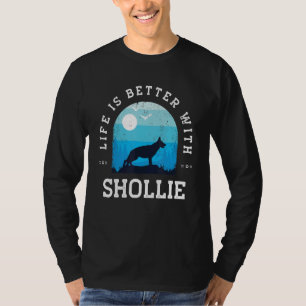 Life Better Shollie Vintage Blue Dog Mom Dad T-Shirt