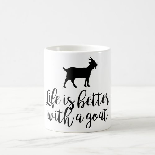 Life Better With Goat Coffee Mug