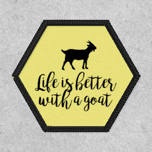 Life Better With Goat Iron ON Patch