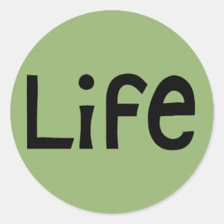 Life black Sticker