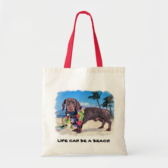 LIFE CAN BE A BEACH TOTE BAG (Front)