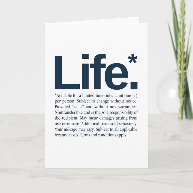 Life* Card (Front)