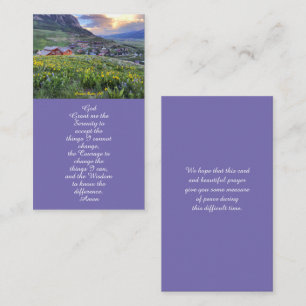 Life Celebration Floral Funeral Card