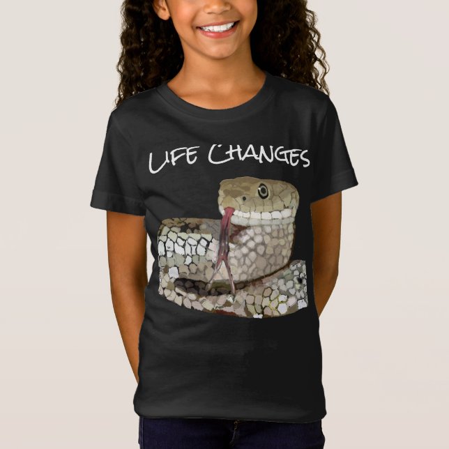 Life Changes, Snake Symbolism of Transformation T-Shirt (Front)