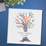 Life Coach<br><div class="desc">Life Coach 3 Ring Binder.
This unique binder is ideal for those involved in life coaching, therapy and the healing arts.
The original Tree of Life design was made in mosaic using fragments of brightly colored glass.
Customize it with your name and occupation.
Original Mosaic © Michele Davies.</div>
