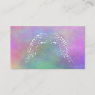 life coach angel wings business cards