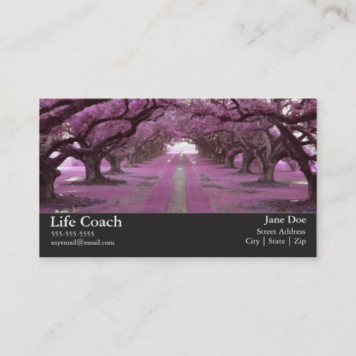 Customizable Life Coach Business Card