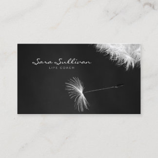 Life Coach Business Card Dandelion Closeup