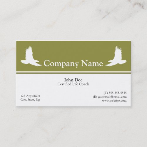 Life Coach Business Card Template