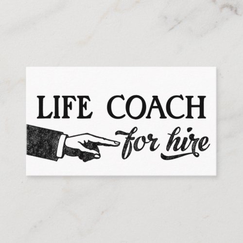 Life Coach Business Cards _ Cool Vintage