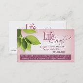 Life Coach I Personal Goals Spiritual Counseling Business Card (Front/Back)