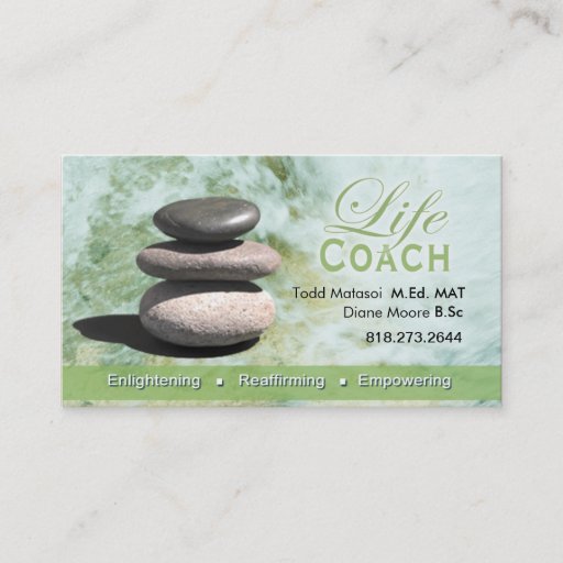 Customizable Life Coach II Personal Goals Spiritual Counseling Business Card Templates