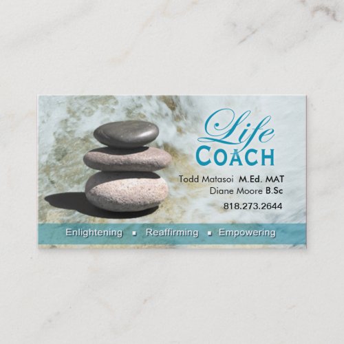 Life Coach II Personal Goals Spiritual Counseling Business Card Template