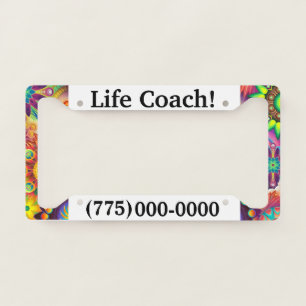 Life Coach License Plate Frame
