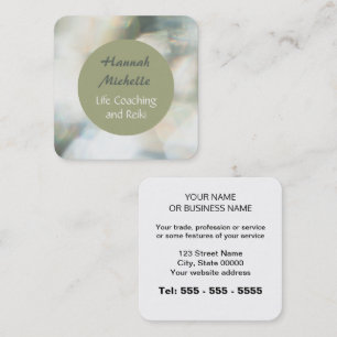 Life Coach Reiki Diamond Look Business Card
