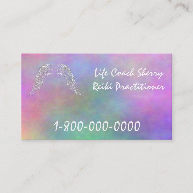life coach Reiki Practioner Healer business cards (Front)