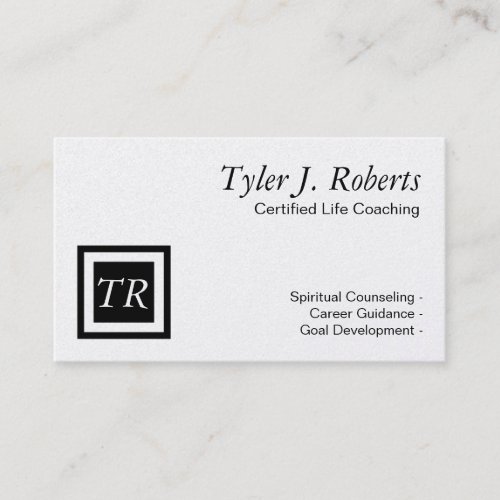 Life Coach Spiritual Counseling Career Guidance Business Card