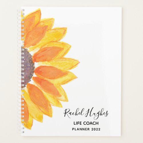 Life Coach Sunflower 2022  Planner