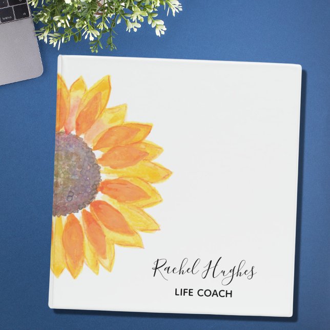 Life Coach Sunflower  3 Ring Binder (Creator Uploaded)