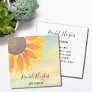 Life Coach Sunflower Colorful Business Card