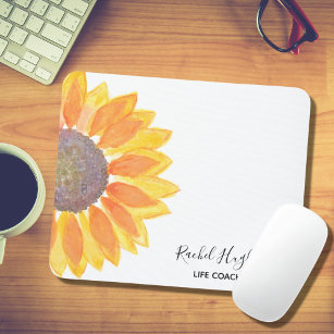 Life Coach Sunflower Mouse Pad