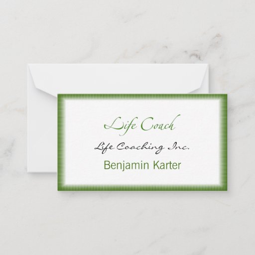 Customizable Life Coach Text Swash Business Card Templates