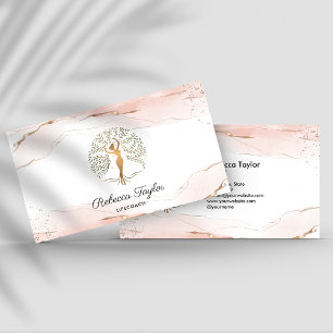 life coach tree of life therapist healer wellness  business card