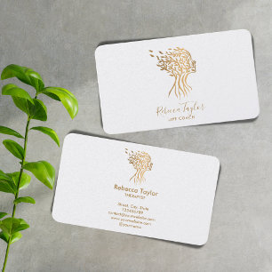 life coach tree of life therapist yoga healer busi business card