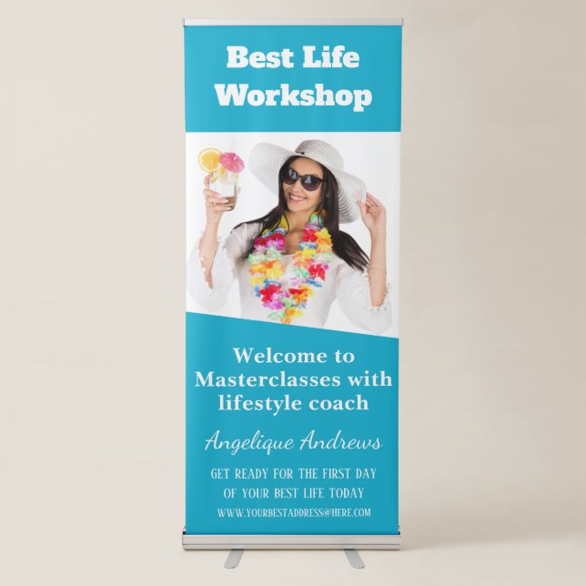Life Coach Workshop Retractable Banner (Front)