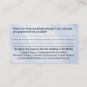 Life Coaching Business Card (Back)