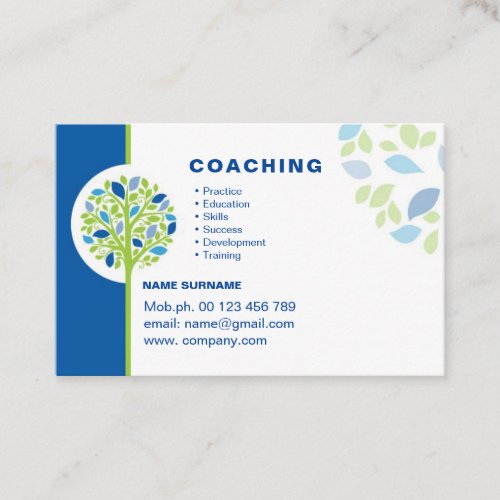 Life Coaching Business Card