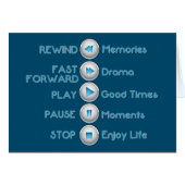 Life Control Buttons Card (Front Horizontal)