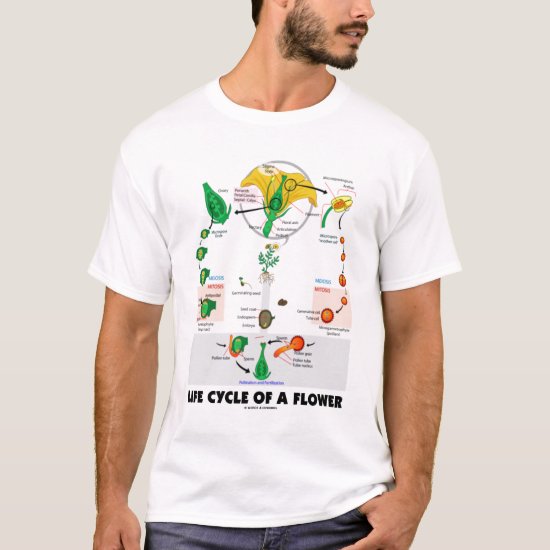 Life Cycle Of A Flower (Biology Angiosperm) T-Shirt